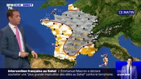 De la pluie sur une bonne partie du pays, du soleil en méditerranée