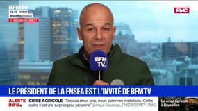 Blocages agricoles: "On souhaite que (Noël) soit le plus protégé possible", déclare Arnaud Rousseau, président de la FNSEA