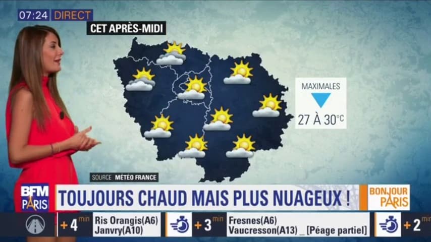 Météo en IledeFrance un temps toujours chaud mais plus nuageux ce lundi quelques perturbations à prévoir dans la semaine (1).jpg