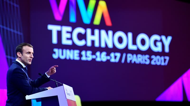 Emmanuel Macron au salon Viva Technology, le 15 juin 2017