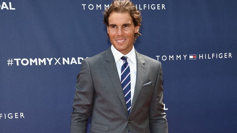 Rafael Nadal lors du lancement de la nouvelle campagne Tommy Hilfiger à Bryant Park, New York