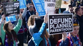Des opposants à l'avortement défilent le 19 janvier 2018 à Washington DC. (Photo d'illustration)