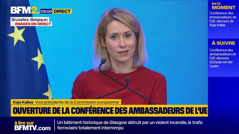 "Nous sommes à un point de bascule", assure Kaja Kallas, la vice-présidente de la Commission européenne