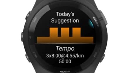 Les montres Garmin permettent aussi de programmer des séances de fractionné dans le volet "Intervalles"