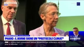 À Marseille, Elisabeth Borne signe un "protocole climat"