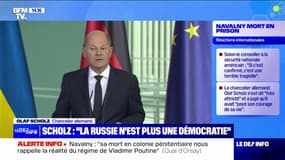 Mort d'Alexei Navalny: "La Russie n'est plus une démocratie" affirme Olaf Scholz, le chancelier allemand