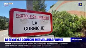 La Seyne: la corniche merveilleuse fermée à la circulation pour limiter les risques d'incendie