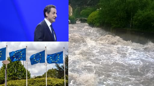 Nicolas Sarkozy publie une tribune, les élections européennes ont débuté et les intempéries font deux morts en France