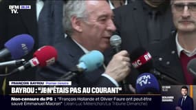 Bétharram: "Je n'étais pas au courant", a déclaré, samedi, François Bayrou