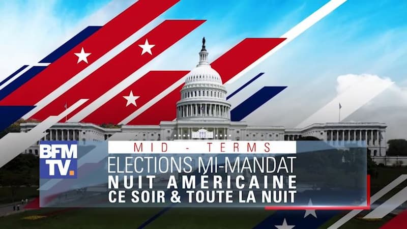 Edition spéciale BFMTV consacrée aux élections de mi-mandat aux Etats-Unis