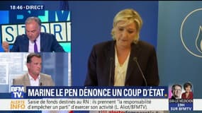 Deux millions d'euros saisis au RN: Marine Le Pen dénonce un coup d'État