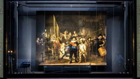 "La Ronde de nuit" de Rembrandt, au Rijksmuseum d'Amsterdam.