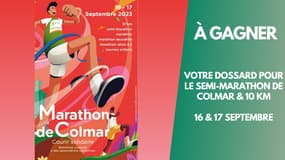 BFM Alsace vous fait gagner 2 dossards pour le Marathon de Colmar le 16 et 17 septembre