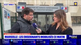 Marseille: les enseignants mobilisés devant l'académie pour s'opposer contre la carte scolaire