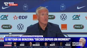 Didier Deschamps sur le retour de Karim Benzema: "La décision a été prise il y a un bon petit moment"