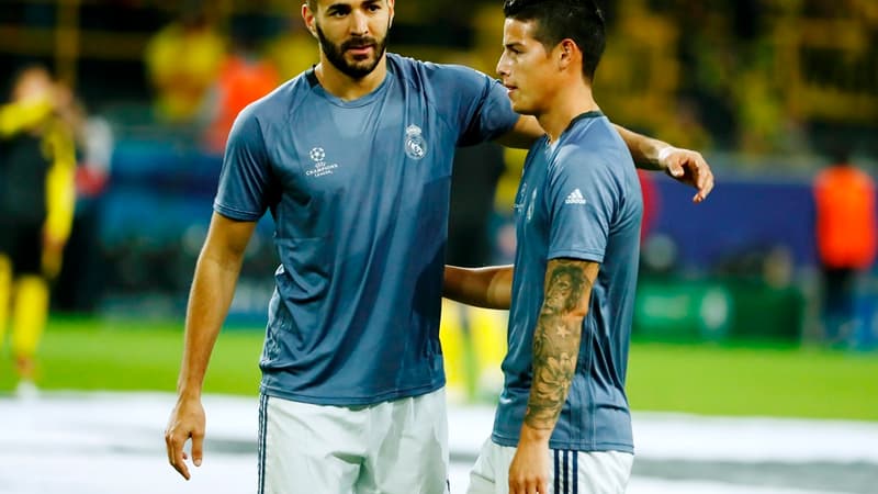 Karim Benzema et James Rodriguez