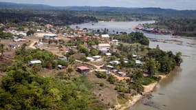 La ville de Maripasoula en Guyane le 1er décembre 2012.