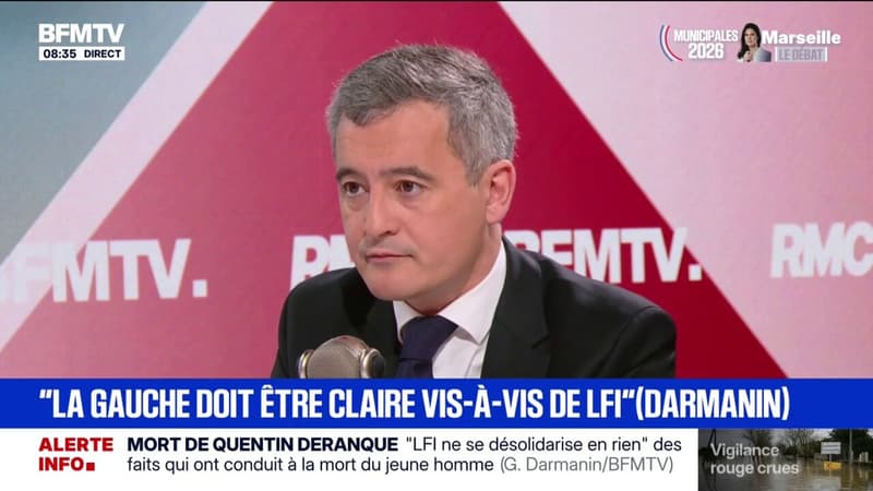 "La France insoumise, c'est la théorie du chaos", dénonce Gérald Darmanin