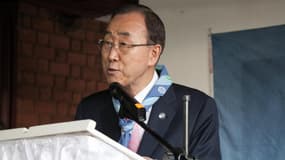 Le secrétaire général de l'ONU, Ban Ki-Moon, le 11 mai 2016. 
