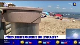 Hyères: les poubelles déplacées pour limiter la pollution des plages