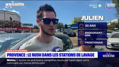 Provence: le rush dans les stations de lavage après les pluies boueuses