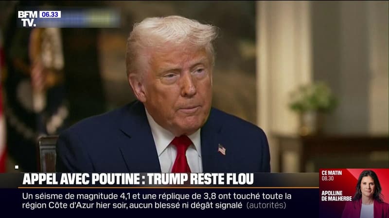 Ukraine: Donald Trump maintient le flou autour de son appel avec Vladimir Poutine