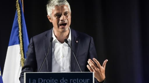 Laurent Wauquiez, candidat à la présidence de LR, le 3 septembre 2017 aux Estables en Haute-Loire