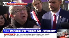 Face à la réforme des retraites, Jean-Luc Mélenchon sent "une très grande détermination" chez les Français 