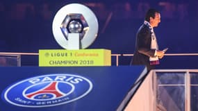 Unai Emery avec le PSG en mai 2018
