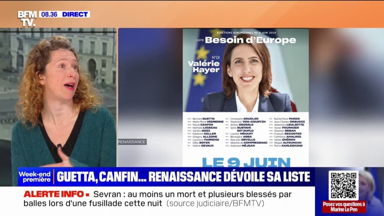 Élections européennes le parti Renaissance dévoile sa liste complète