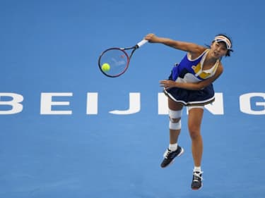La joueuse chinoise Peng Shuai lors d'un match du tournoi WTA de Pékin, le 2 octobre 2017