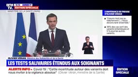 Olivier Véran: "La durée de l'isolement des patients positifs passera de 7 à 10 jours à compter de lundi"