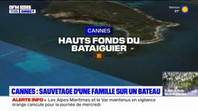 Cannes: sauvetage d'une famille sur un bateau