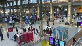 Les images de la gare du Nord à Paris quasi-déserte ce samedi matin