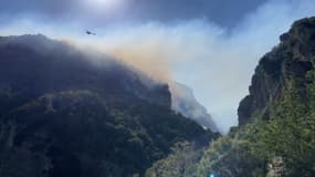 Un incendie fait rage à Bairols, dans les Alpes-Maritimes depuis le mardi 25 juillet 2023.