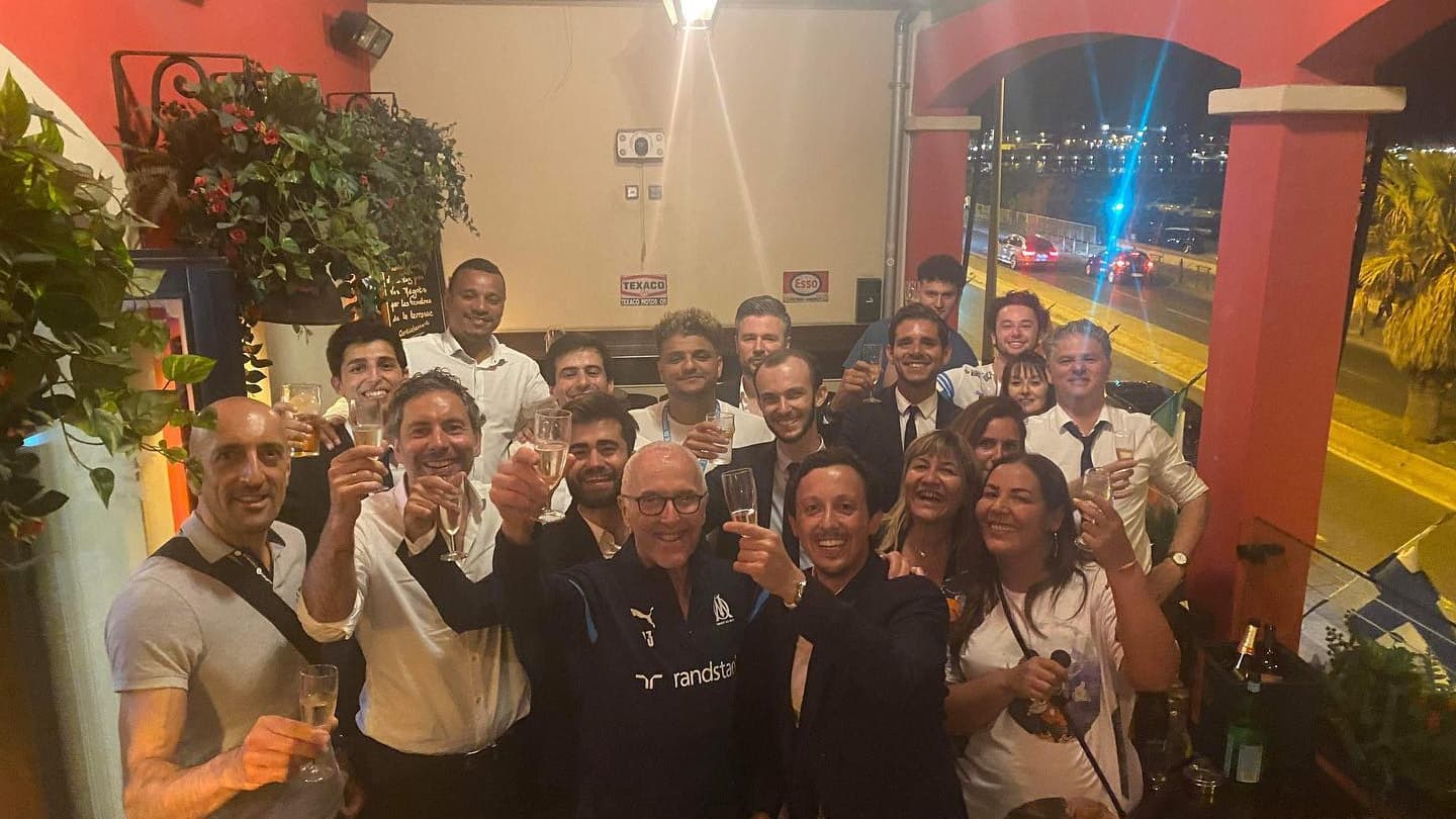 La fête marseillaise avec McCourt, Longoria et Cardoze, le 22 mai 2022 La fête marseillaise avec McCourt, Longoria et Cardoze, le 22 mai 2022