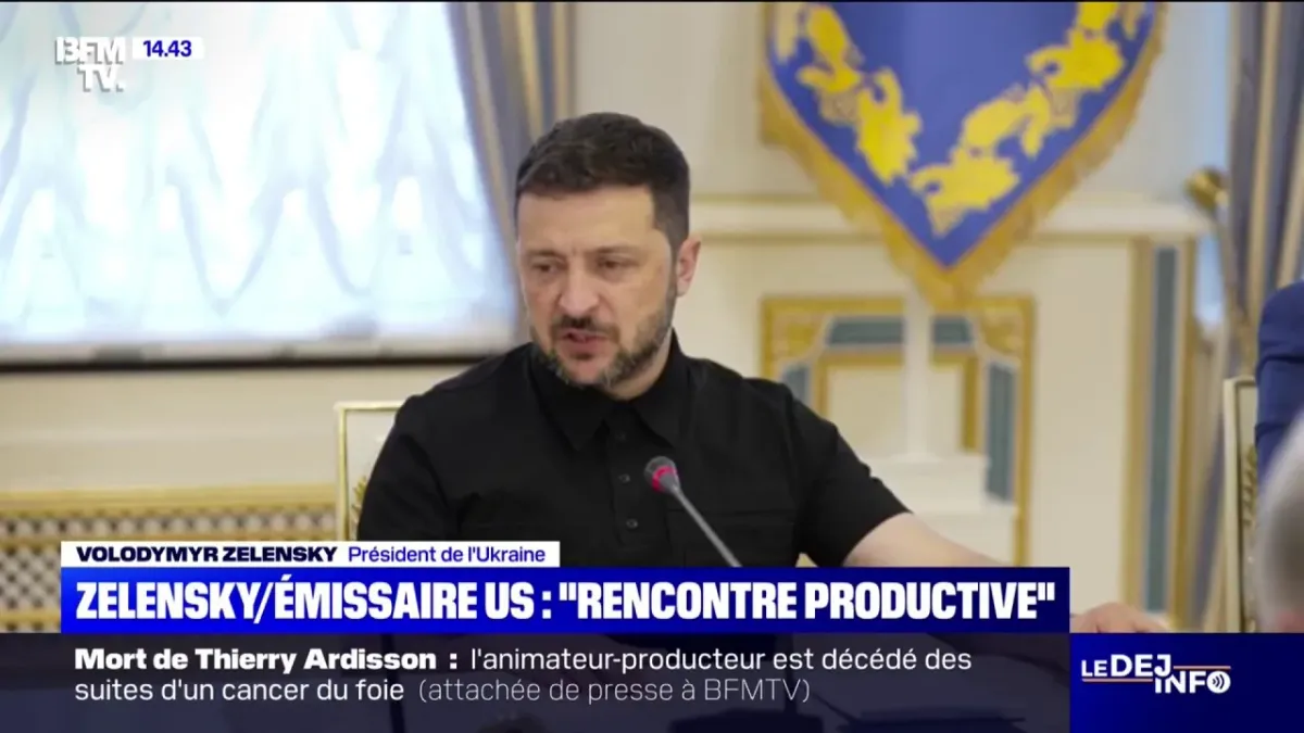 "Nous avons pris des décisions très positives pour les deux pays":  Volodymyr Zelensky salue une rencontre "productive" avec l'envoyé américain  Keith Kellogg