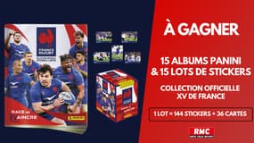 A gagner : 15 albums et leurs stickers Panini XV de France