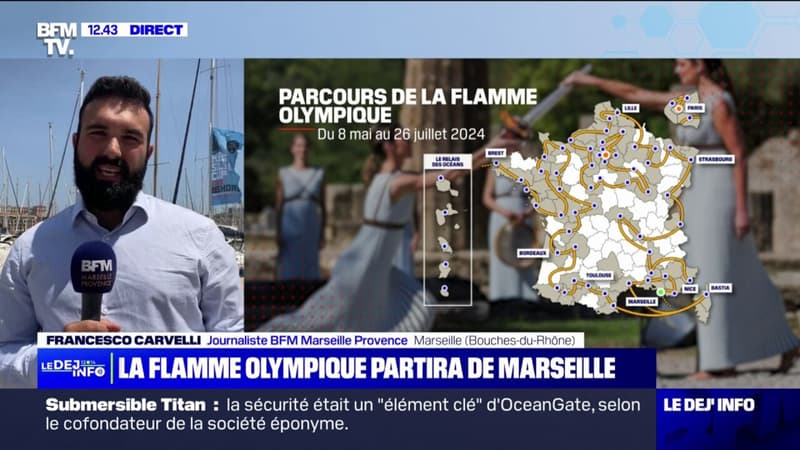 La flamme olympique traversera la France en partant de Marseille, après avoir été allumée à Olympie