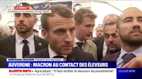 Agriculture: Emmanuel Macron affirme qu'il "faut arrêter le discours de pessimisme"