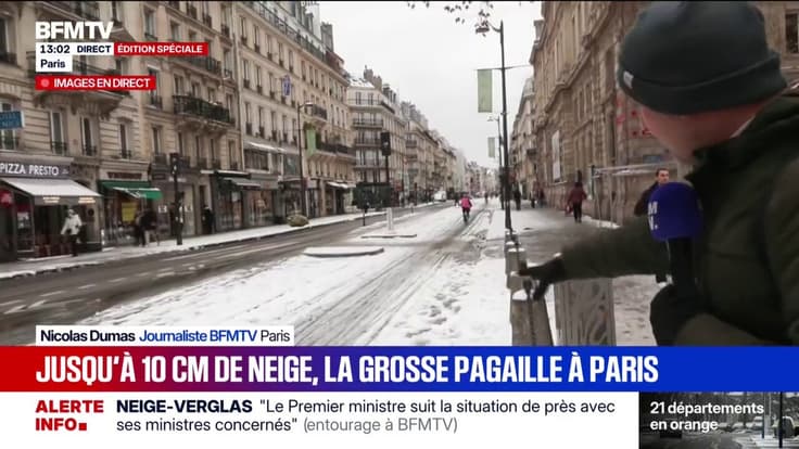 Jusqu'à 10cm de neige: la pagaille dans les rues de la capitale