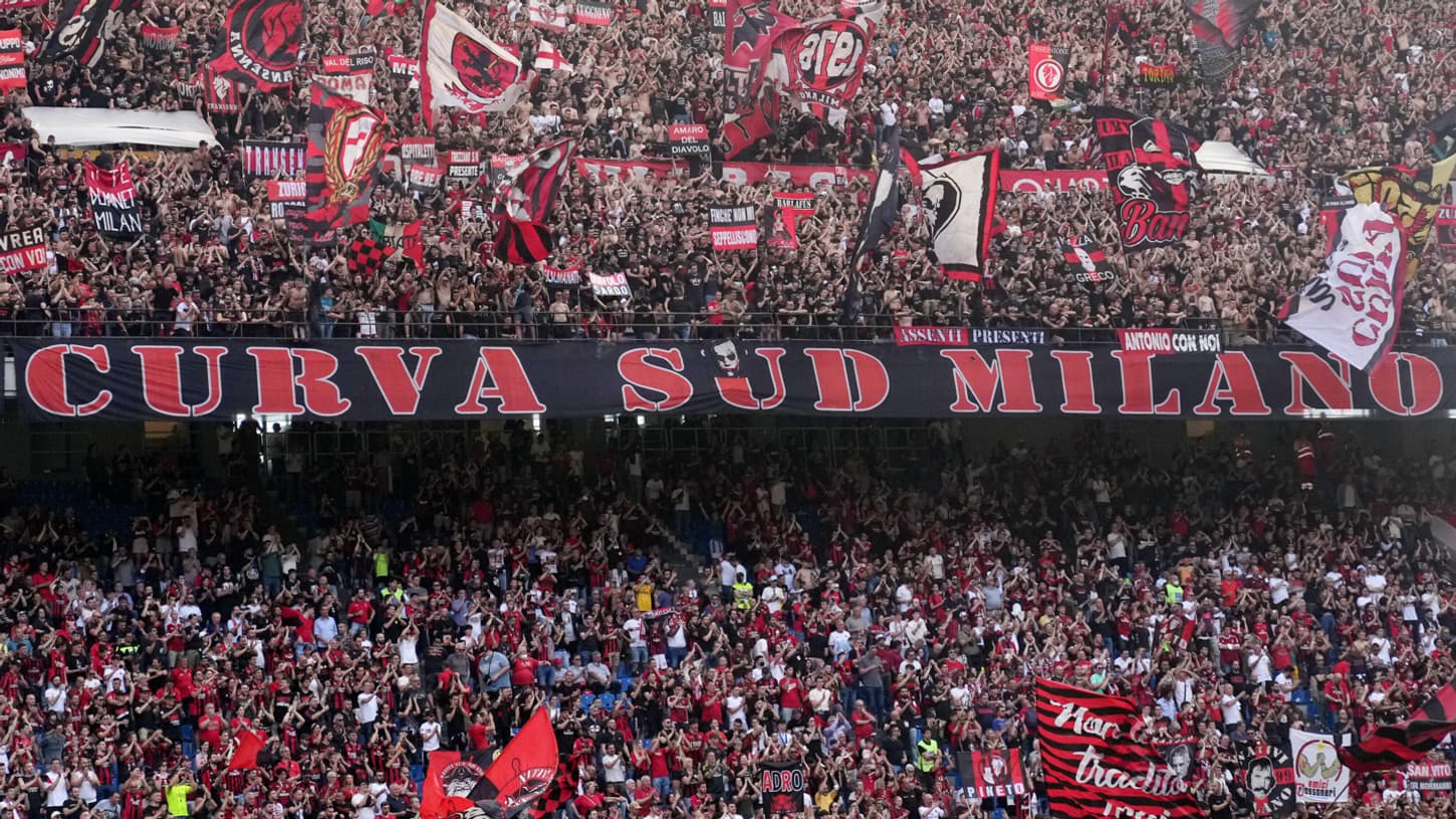 La Curva Sud lors d'un match contre l'Atalanta Bergame