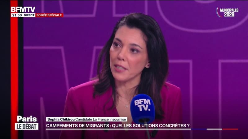 Campements de migrants à Paris: “Il faut construire un centre d'hébergement de premier accueil”, assure Sophia Chikirou