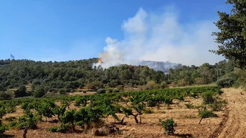 Le feu s'est déclaré ce lundi après-midi.