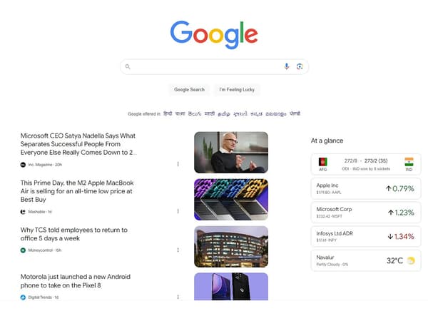 Google teste une nouvelle page d'accueil, radicalement différente