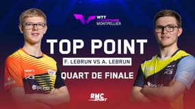 Incroyable, les frères Lebrun nous offrent le point de l'année au WTT Champions Montpellier