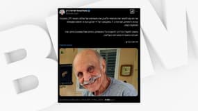 L'otage Shlomo Mansour, dont la mort a été annoncée par l'armée israélienne le 11 février 2025.