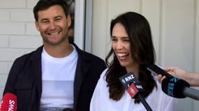 La Première ministre néo-zélandaise Jacinda Ardern et son compagnon Clarke Gayford