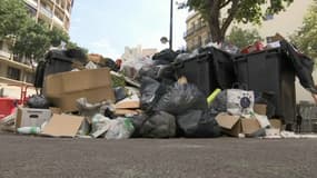 Une grève des éboueurs à Marseille en septembre. 