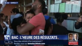 L'euphorie des élèves qui découvrent leurs résultats du baccalauréat au lycée Nelson Mandela à Marseille